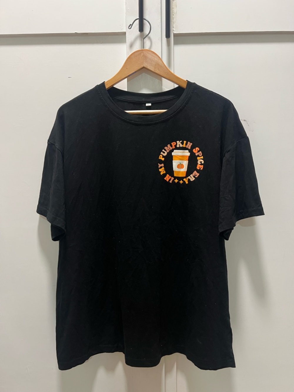 Pumpkin Spice Graphic Tee - Black